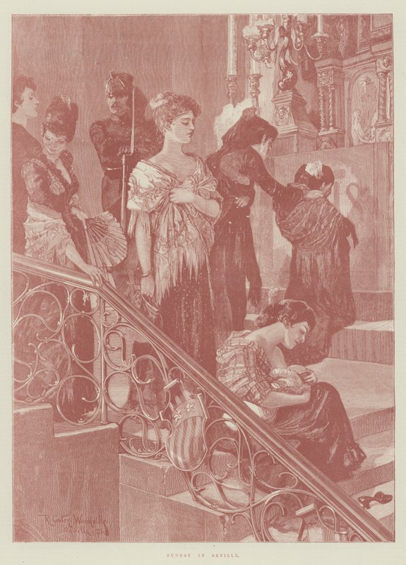 Sonntag in Sevilla von Richard Caton Woodville junior