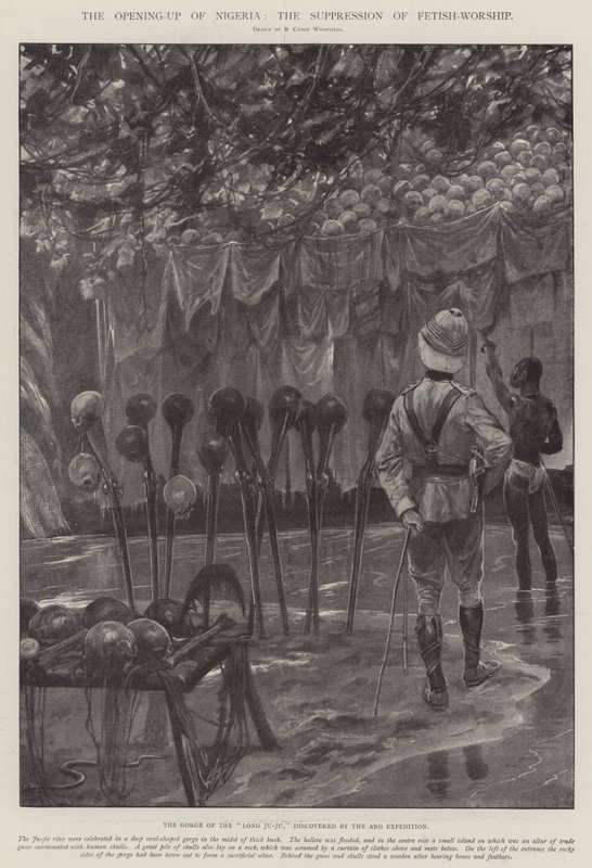 Die Erschließung Nigerias, die Unterdrückung des Fetischkults von Richard Caton Woodville junior