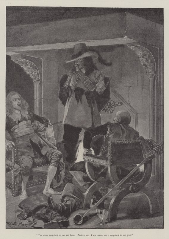 Unter dem roten Mantel, von Stanley J Weyman von Richard Caton Woodville junior