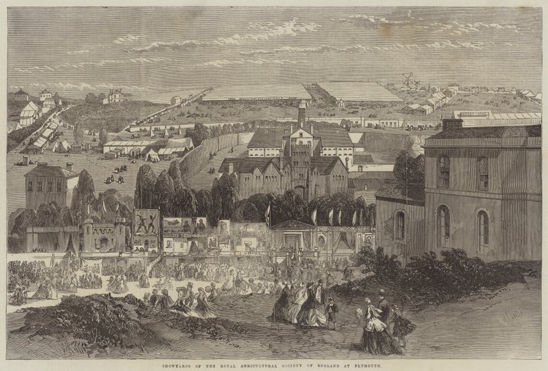Ausstellungsplätze der Royal Agricultural Society of England in Plymouth von Richard Principal Leitch