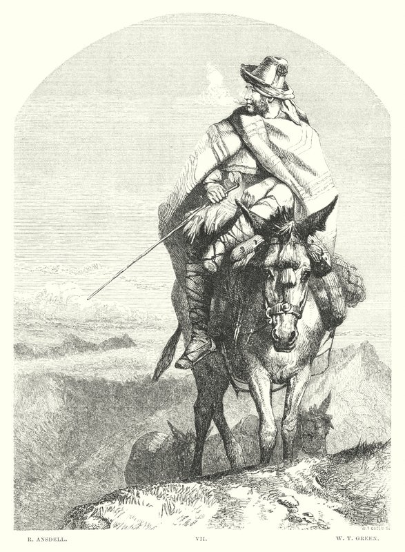 Lord Byrons Childe Harold, Canto I, Strophe 48 (Gravur) von Richard (after) Ansdell