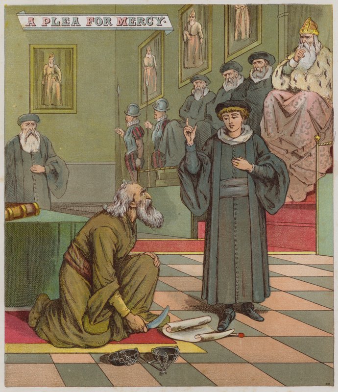 Illustration für Der Kaufmann von Venedig von Richard Andre
