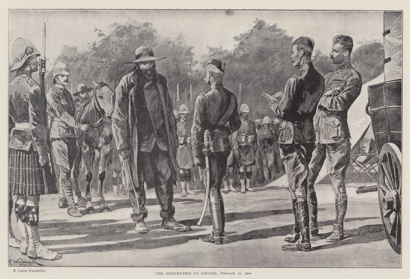 Die Kapitulation von Cronje, 27. Februar 1900 von Richard Caton II (after) Woodville