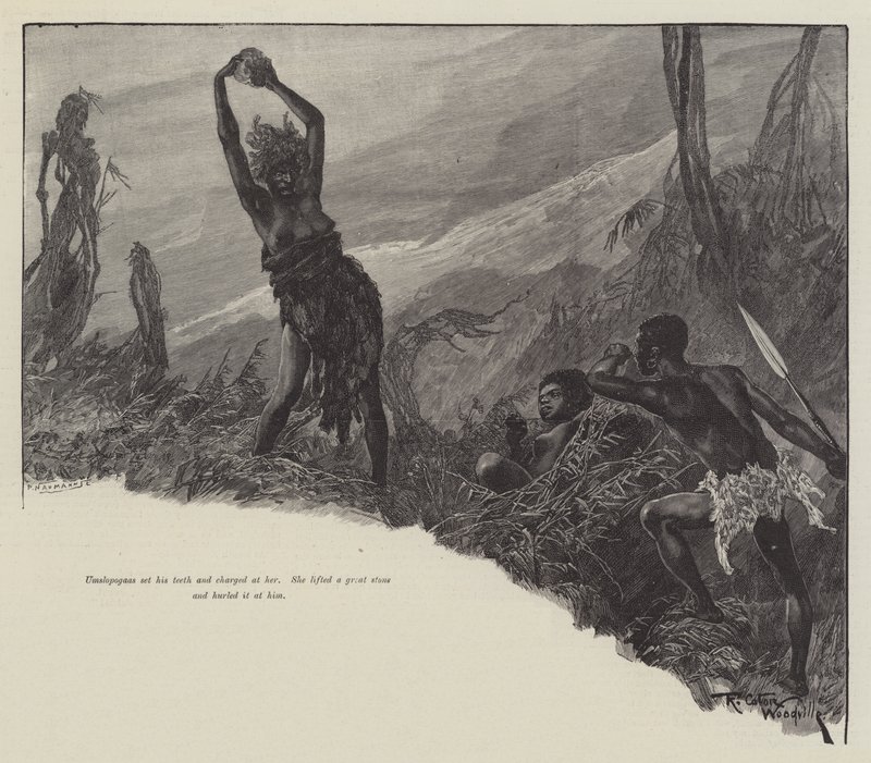 Nada die Lilie, von H. Rider Haggard von Richard Caton Woodville junior