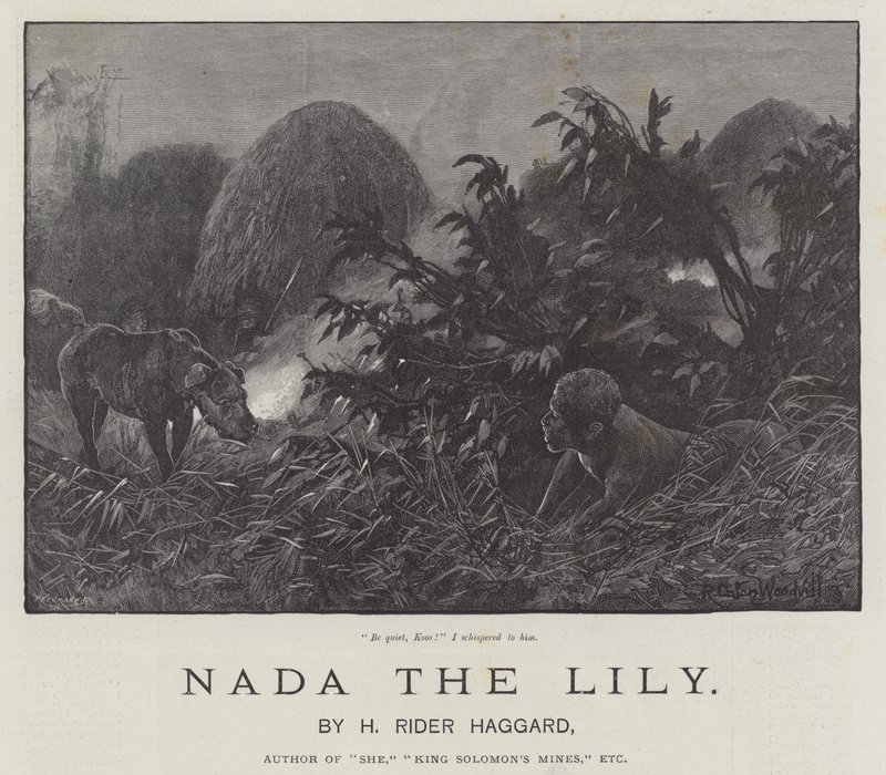 Nada die Lilie, von H. Rider Haggard von Richard Caton Woodville junior