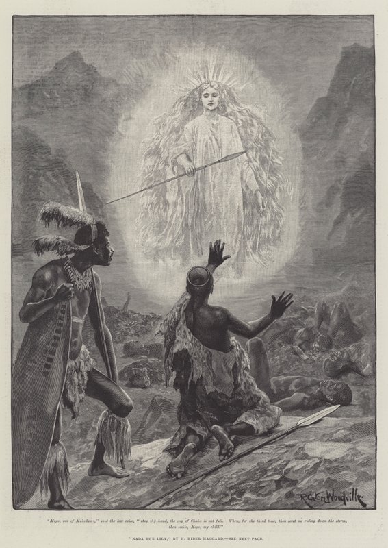 Nada die Lilie, von H. Rider Haggard von Richard Caton Woodville junior