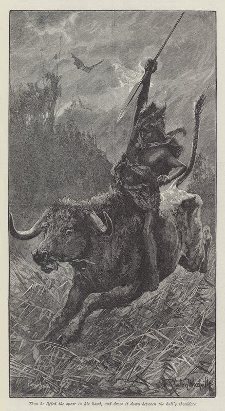 Nada die Lilie, von H. Rider Haggard von Richard Caton Woodville junior