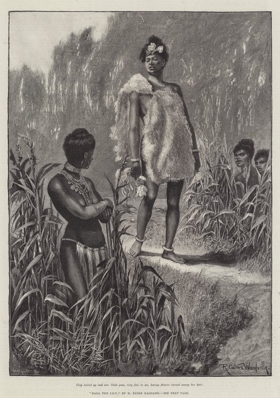 Nada die Lilie, von H. Rider Haggard von Richard Caton Woodville junior