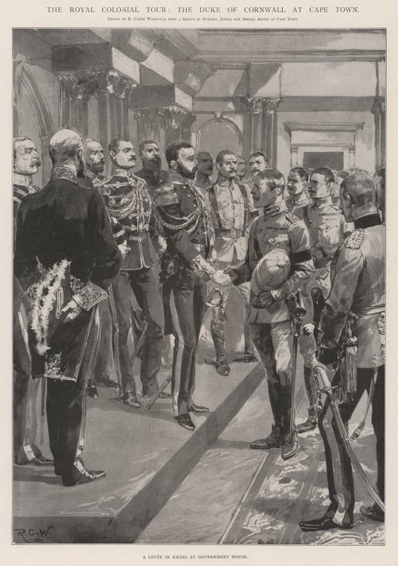 Die königliche Kolonialreise, der Herzog von Cornwall in Kapstadt von Richard Caton Woodville junior