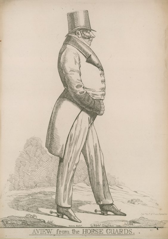Sir Robert Bolton; Ein Blick von den Horse Guards von Richard Dighton