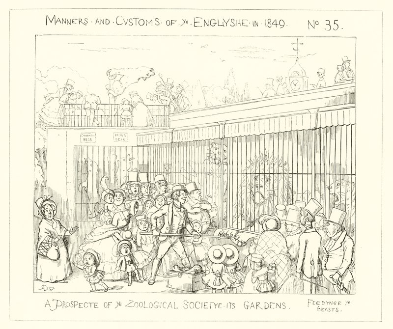 1849, Ein Ausblick auf die Gärten der Zoologischen Gesellschaft von Richard Doyle