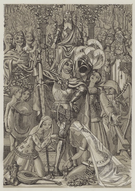 Erster Ritter des Hosenbandordens (Aquatinta) von Richard Doyle