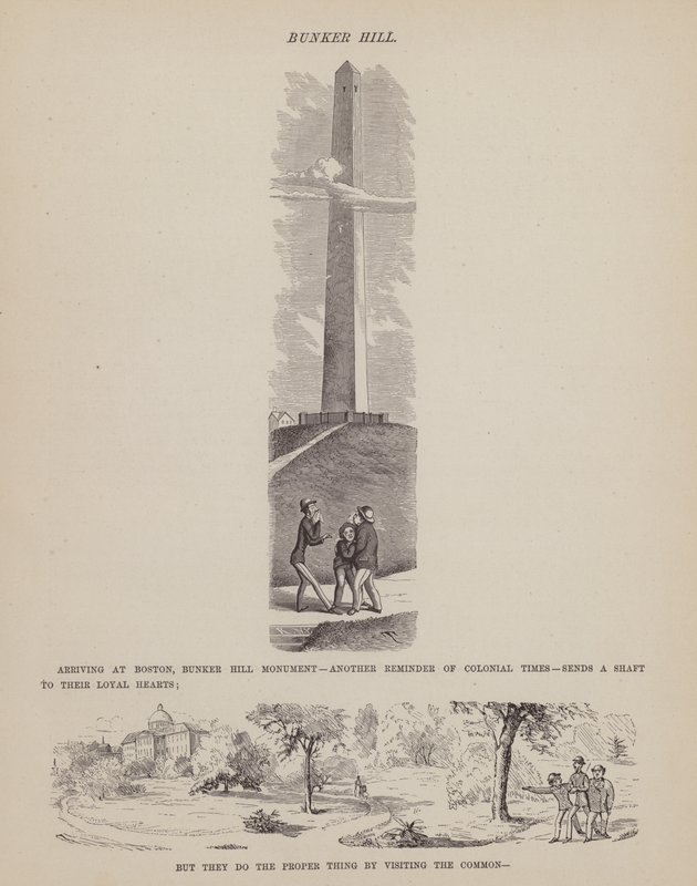 Seite aus Die amerikanische Tour von Messrs Brown, Jones und Robinson (Gravur) von Richard Doyle