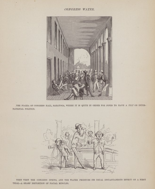 Seite aus Die amerikanische Tour von Herrn Brown, Jones und Robinson von Richard Doyle