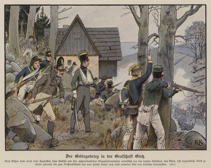Guerillakrieg im Bergland von Glatz von Richard Knotel