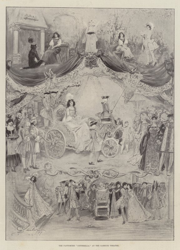 Die Pantomime Aschenputtel, im Garrick Theatre von Robert Sauber