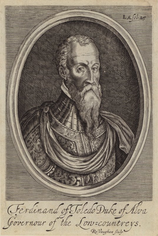 Fernando Alvarez de Toledo, 3. Herzog von Alba, spanischer General und Gouverneur der Spanischen Niederlande von Robert (after) Vaughan