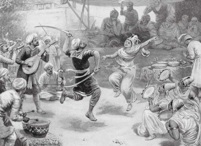 Freudenfeiern zur Geburt des Kaisers Akbar der Große von Robert Ambrose Dudley