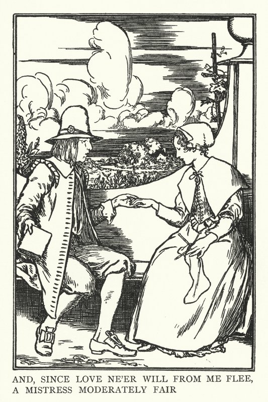 Und da die Liebe niemals von mir fliehen wird, eine mäßig schöne Geliebte von Robert Anning Bell