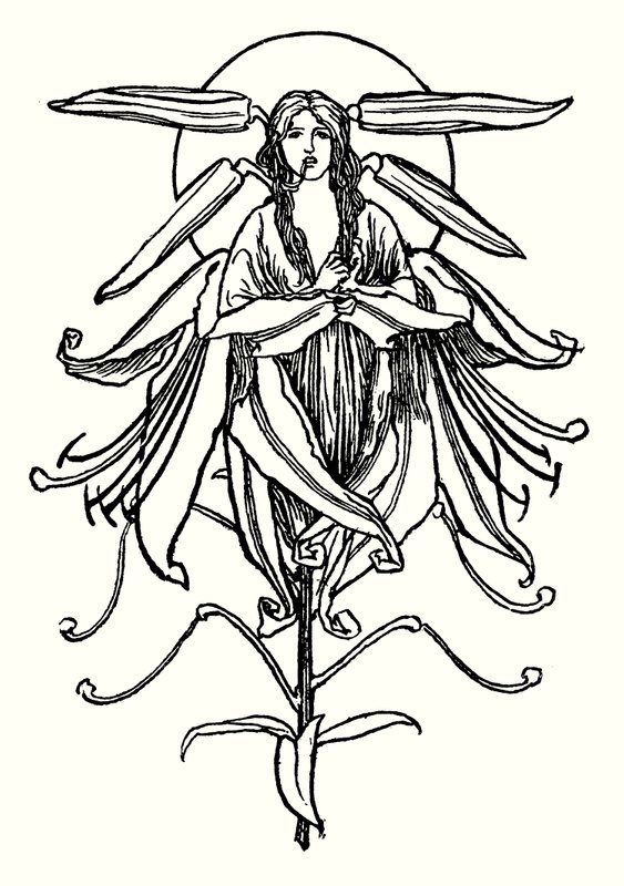 Illustration für Gedichte von John Keats (Lithografie) von Robert Anning Bell