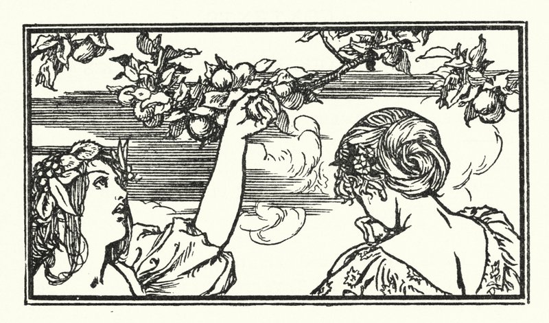 Illustration für Gedichte von John Keats von Robert Anning Bell