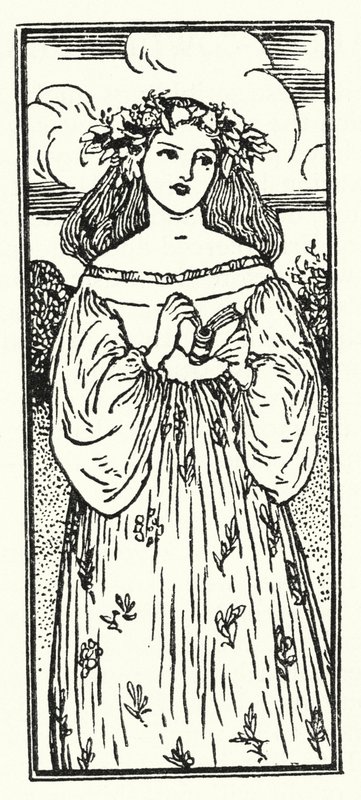 Illustration für Gedichte von John Keats (Lithografie) von Robert Anning Bell