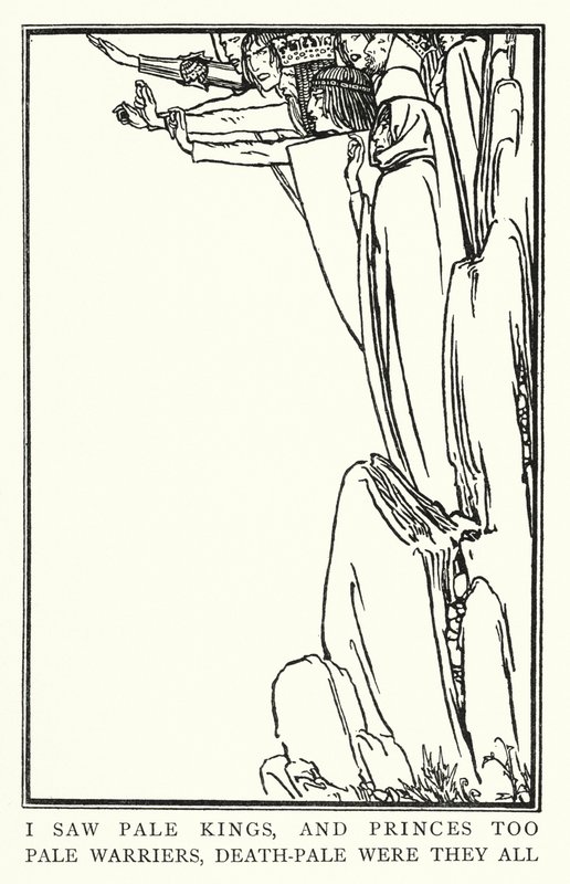 Illustration für Gedichte von John Keats: La Belle Dame Sans Merci von Robert Anning Bell
