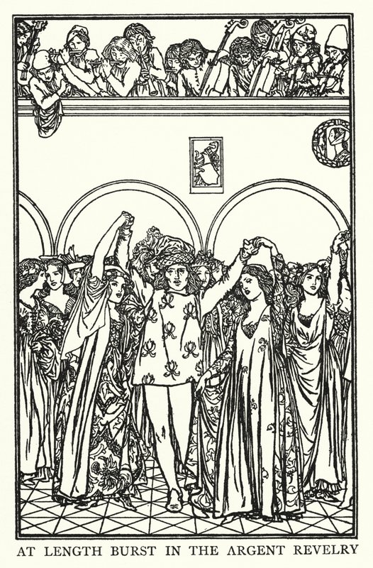 Illustration zu Gedichten von John Keats: Der Vorabend von St. Agnes von Robert Anning Bell