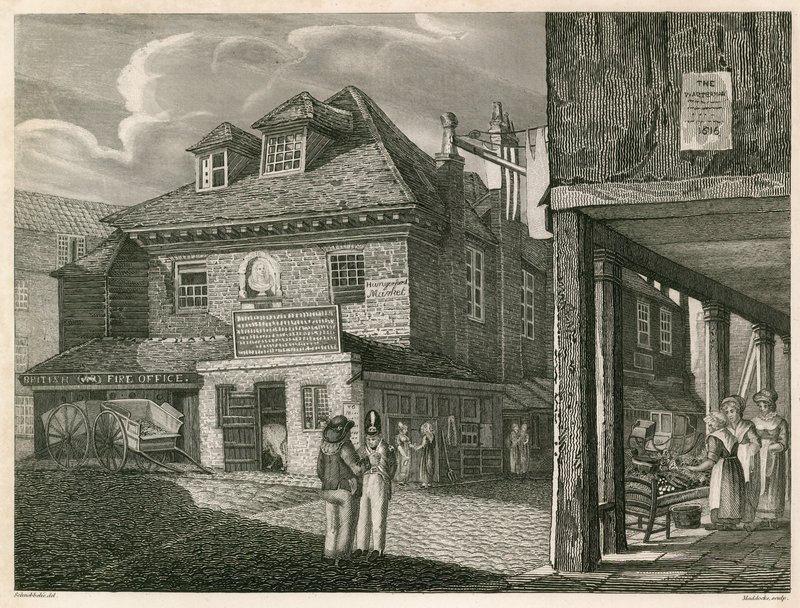 Hungerford Market, nahe York Buildings, The Strand, London von Robert Blemell Schnebbelie