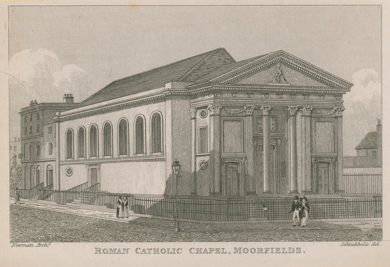 Römisch-katholische Kapelle in Moorfields von Robert Blemell Schnebbelie