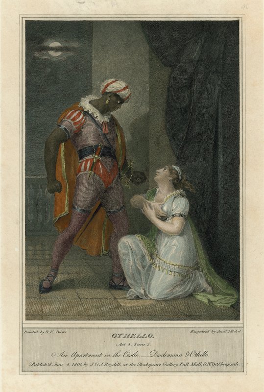 Illustration für Shakespeares Othello, Akt 4 Szene 2 von Robert Kerr (after) Porter