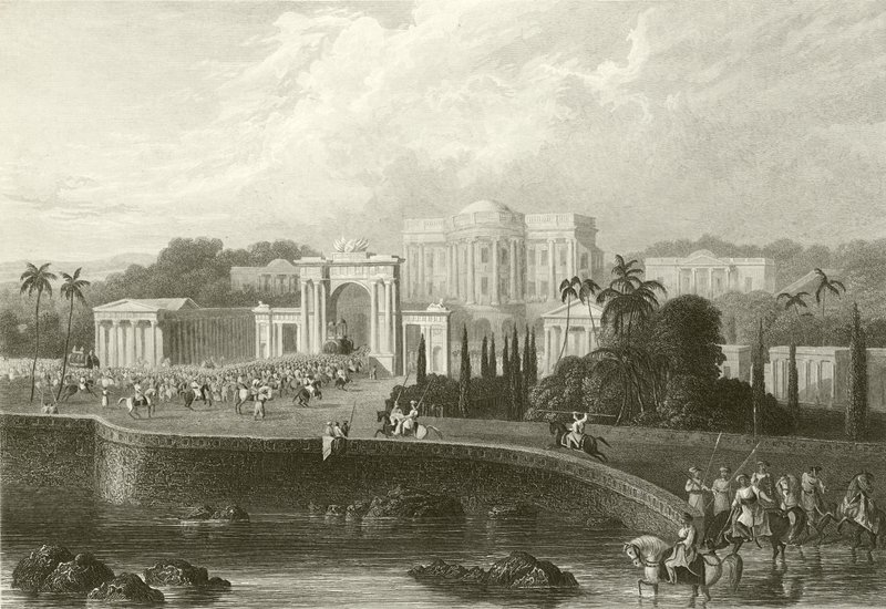 Die britische Residenz in Hyderabad von Robert Melville Grindlay