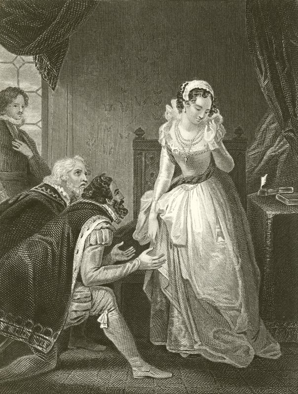 Lady Jane Grey lehnt die Krone ab von Robert Smirke