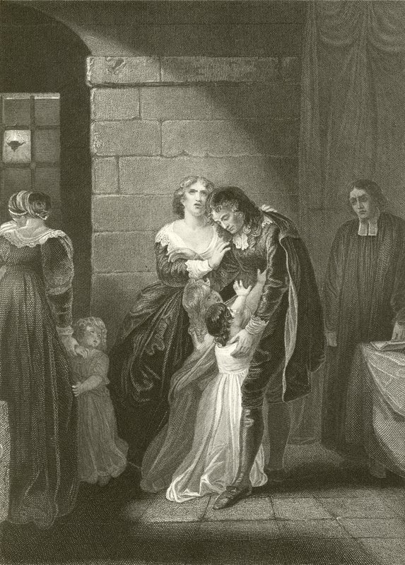 Lord William Russells letztes Gespräch mit seiner Familie von Robert Smirke