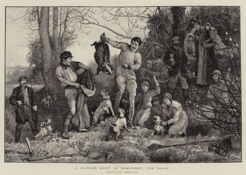 Eine Dachsjagd in Somerset, der Zug von Robert Walker Macbeth