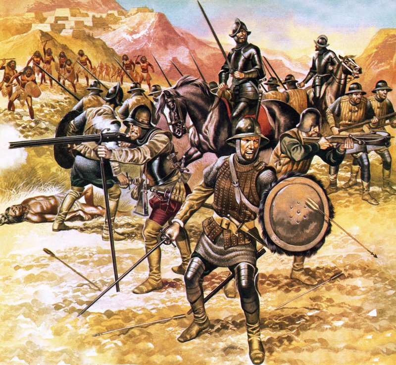 Francisco de Coronados Expedition in den amerikanischen Westen von Ron Embleton