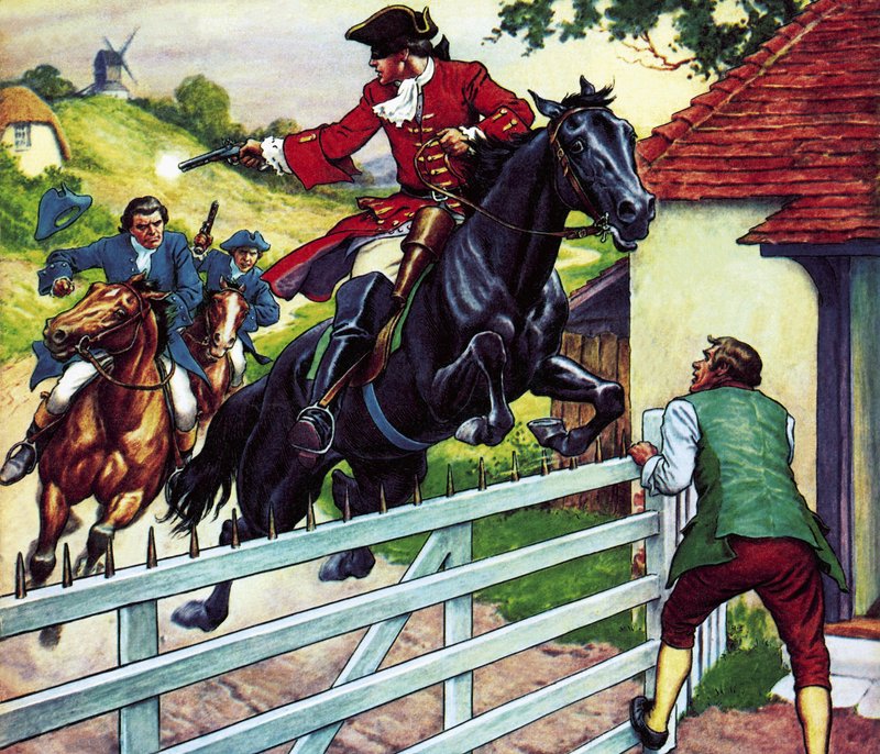 Dick Turpins Ritt nach York auf seinem Pferd Black Bess von Ronald Simmons