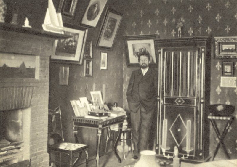 Anton Tschechow in seinem Arbeitszimmer in Jalta, Krim von Russian Photographer