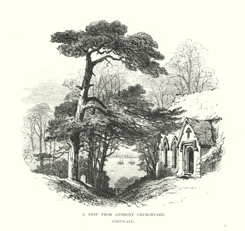 Ein Blick vom Anthony Kirchhof, Cornwall von Samuel Read