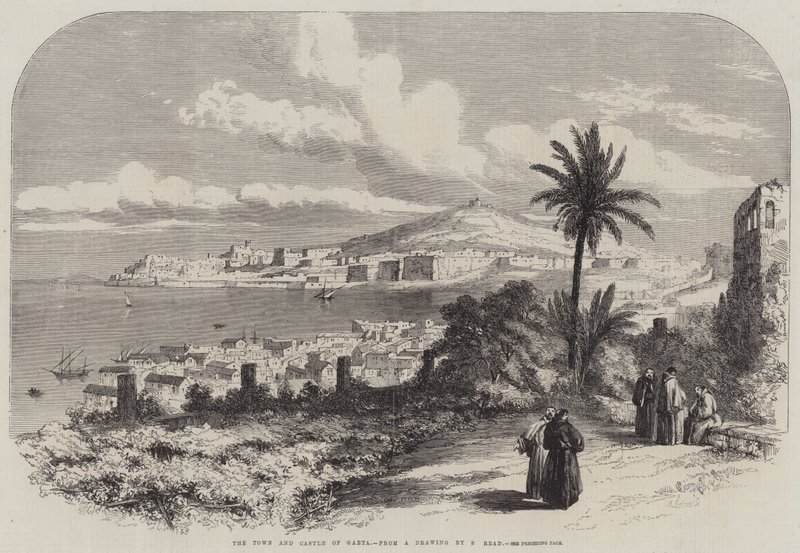 Die Stadt und das Schloss von Gaeta von Samuel Read