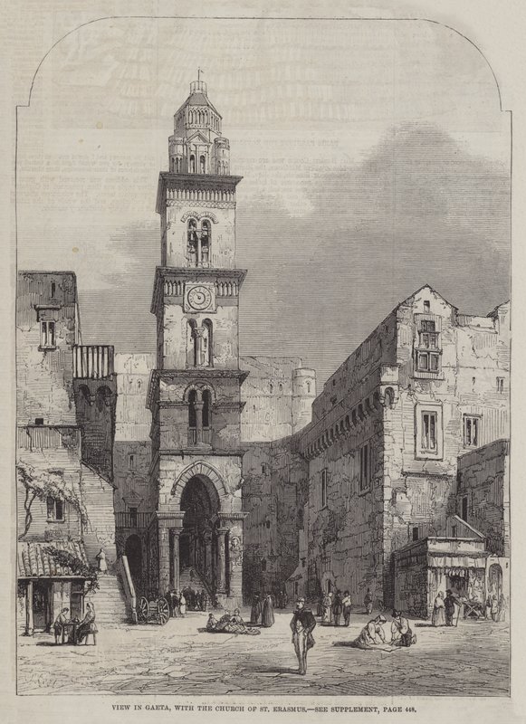Blick auf Gaeta, mit der Kirche von St. Erasmus von Samuel Read