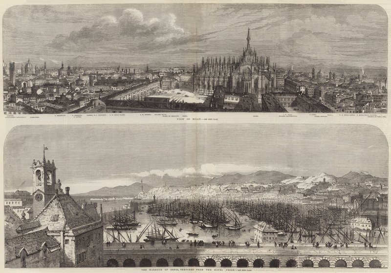 Ansichten von Mailand und Genua von Samuel Read