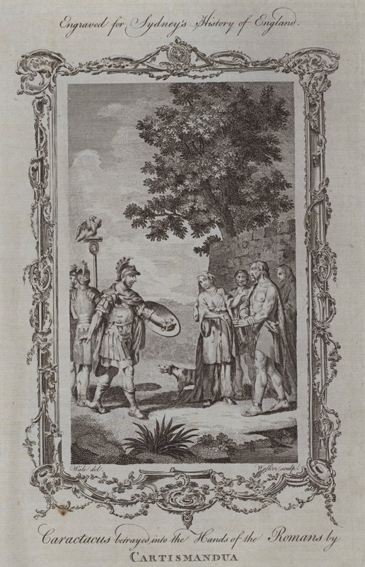 Caractacus wird von Cartismandua an die Römer verraten von Samuel (after) Wale