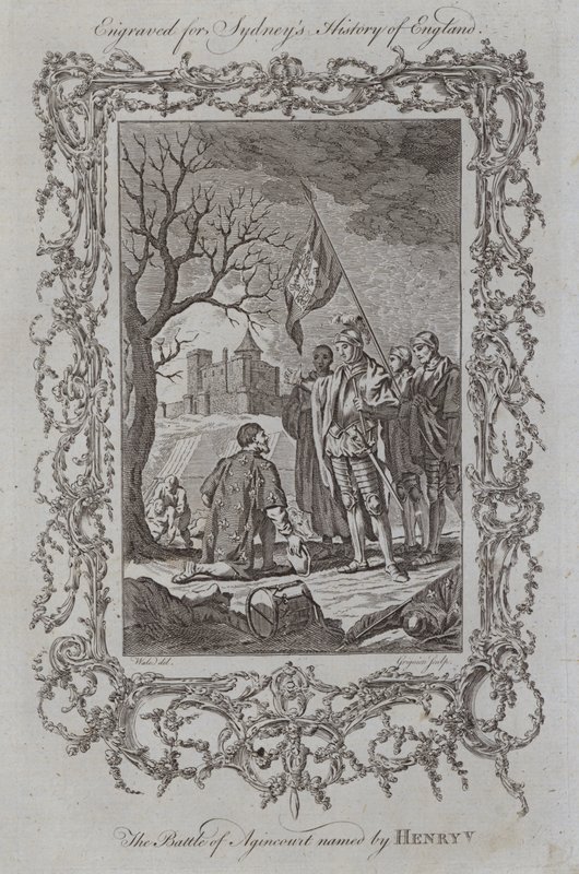Die Schlacht von Azincourt, benannt von Heinrich V. von Samuel (after) Wale