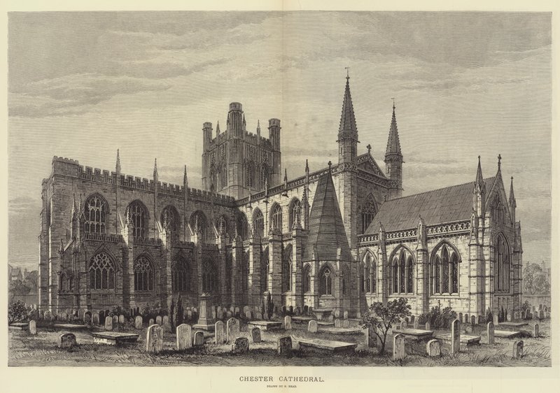 Chester Kathedrale (Gravur) von Samuel Read