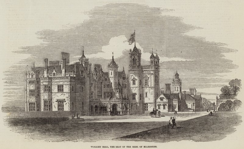 Worsley Hall, der Sitz des Earl of Ellesmere von Samuel Read