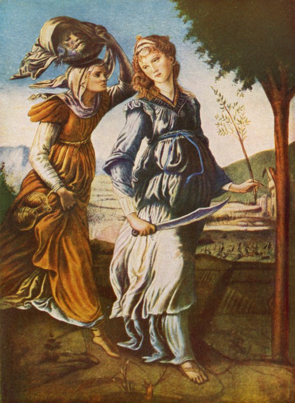 Judith und ihre Dienerin mit dem Kopf von Holofernes von Sandro Botticelli