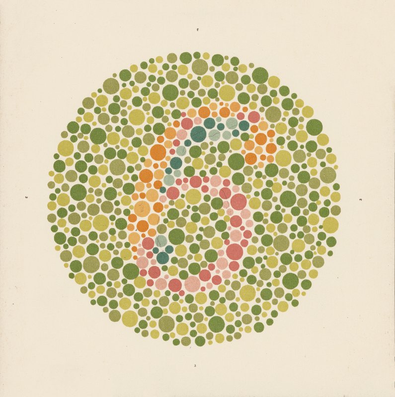 Ishihara-Farbtest zur Erkennung von Farbenblindheit von School Japanese