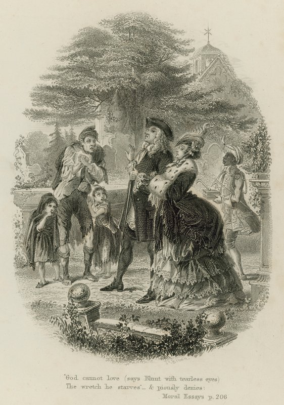 Szene aus Moral Essays, von Alexander Pope von Scottish School