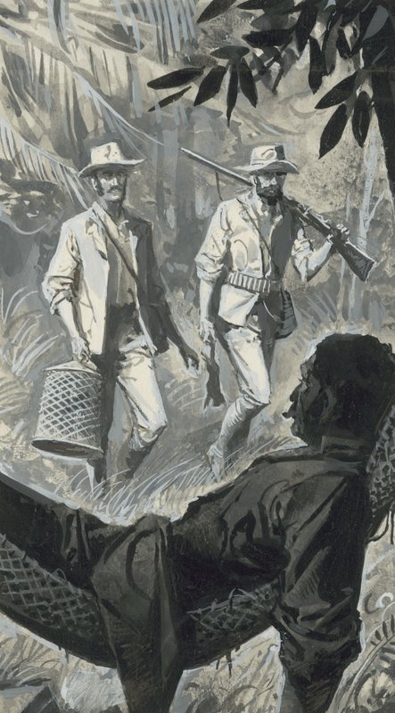 Henry Walter Bates und Alfred Russel Wallace von Severino Baraldi